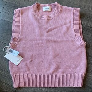Aritzia Wilfred Alps Cotton sweater Vest